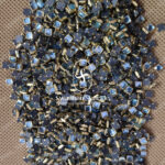 4X4 Square Light Sky Blue Colour Glossy Kundans