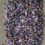 4X4 Square Onion Pink Colour Glossy Kundans