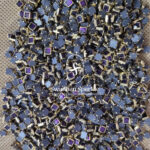 4X4 Square Wine Colour Glossy Kundans