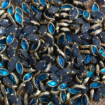 8K Eye Sky Blue Colour Glossy Kundans