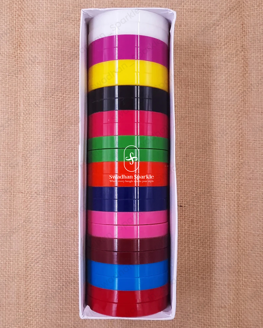 Plain Flat Bangles 2 Cut Plain Flat Bangles Box 2 Cut - Image 1
