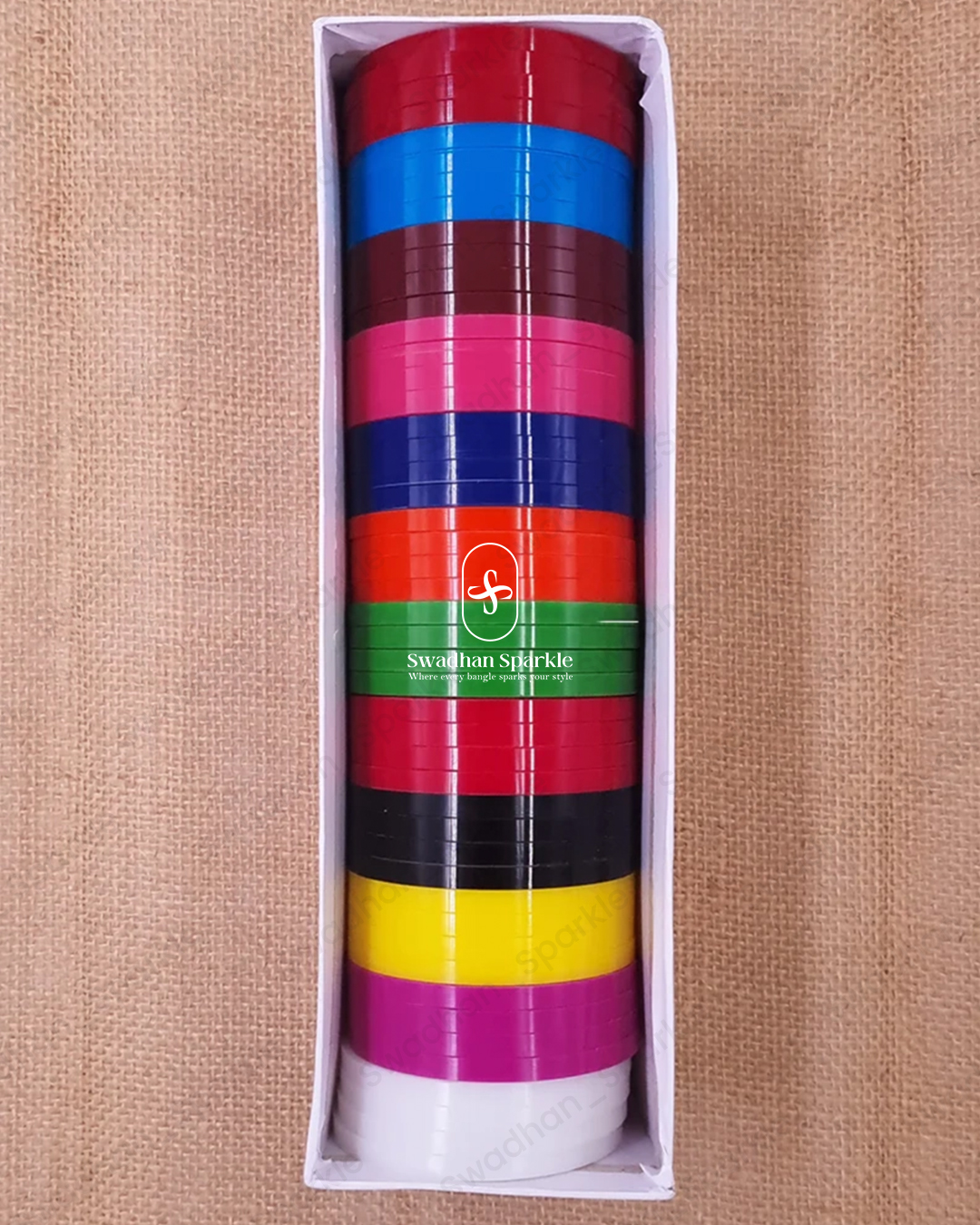 Plain Flat Bangles 4 Cut Plain Flat Bangles Box 4 Cut - Image 1