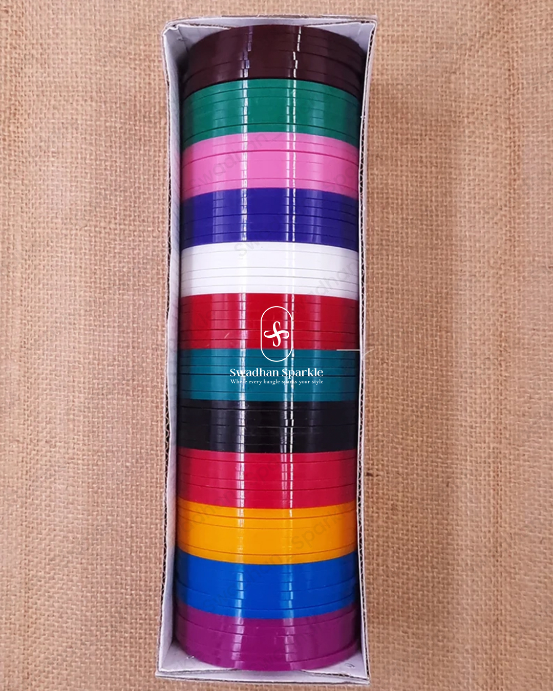 Plain Flat Bangles 6 Cut Plain Flat Bangles Box 6 Cut - Image 1