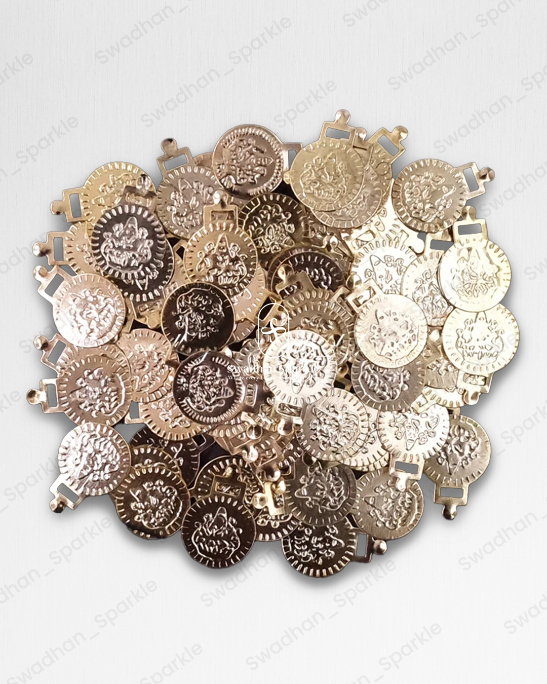 10MM Gold Lakshmi Coins 10MM Gold Lakshmi Coins - Image 1