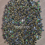 3MM Round Dark Green Colour Glossy Kundans