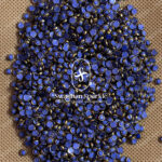 4MM Round Light Blue Colour Matt Kundans