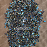 4MM Round Light Sky Blue Colour Glossy Kundans