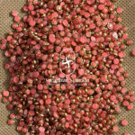 4MM Round Peach Pink Colour Matt Kundans