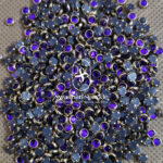 4MM Round Purple Colour Glossy Kundans