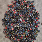 4MM Round Red Colour Glossy Kundans