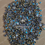 4MM Round Sky Blue Colour Glossy Kundans