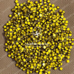 4MM Round Yellow Colour Matt Kundans