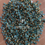 4X4 Square Rama Green Colour Matt Kundans