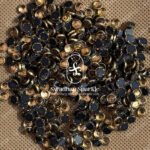 6MM Round Gold Colour Glossy Kundans