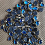 6X4 Drop Dark Sky Blue Colour Glossy Kundans