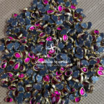 6X4 Drop Magenta Pink Colour Glossy Kundans