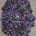 6X4 Drop Purple Colour Glossy Kundans