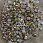 6X6 Square Ceramic Gold Colour Kundans