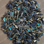 Diamond Rama Green Colour Glossy Kundans