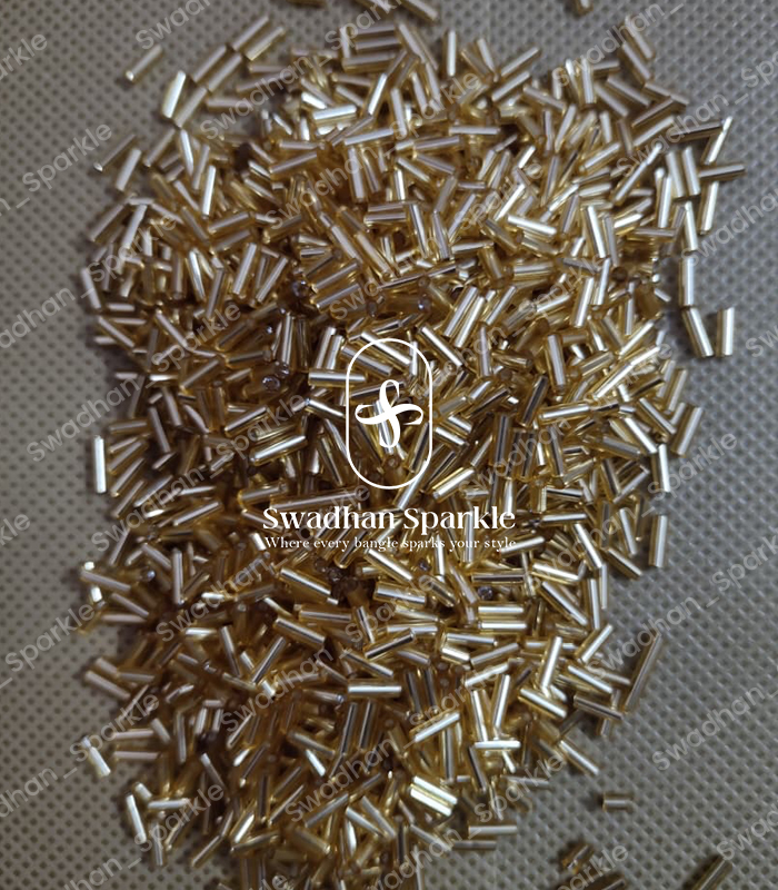 Gold Tubes 4MM Tube Beads - Gold - Image 1