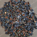 Heart Orange Colour Glossy Kundans