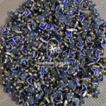Heart Royal Blue Colour Glossy Kundans