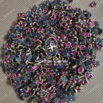 Crown Magenta Pink Colour Glossy Kundans