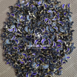 Moon Ink Blue Colour Glossy Kundans