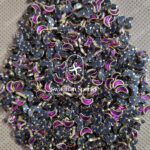 Moon Magenta Pink Colour Glossy Kundans