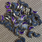 Moon Purple Colour Glossy Kundans