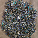 Moon Rama Green Colour Glossy Kundans