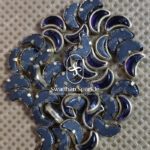 Moon Wine Colour Glossy Kundans