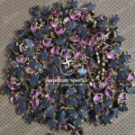 Crown Onion Pink Colour Glossy Kundans