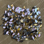 Raindrop Materials Eye Shape - Golden Yellow