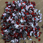 Raindrop Materials Eye Shape - Red