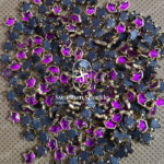 Crown Rani Pink Colour Glossy Kundans