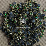 Star Light Green Colour Glossy Kundans
