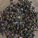 Star Onion Pink Colour Glossy Kundans
