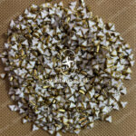 Triangle Ceramic White Colour Kundans
