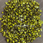 Triangle Yellow Colour Matt Kundans