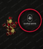 8×10 Rectangle Red Glossy Clip Stones - Image 2