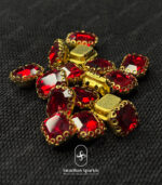 8×10 Rectangle Red Glossy Clip Stones - Image 3